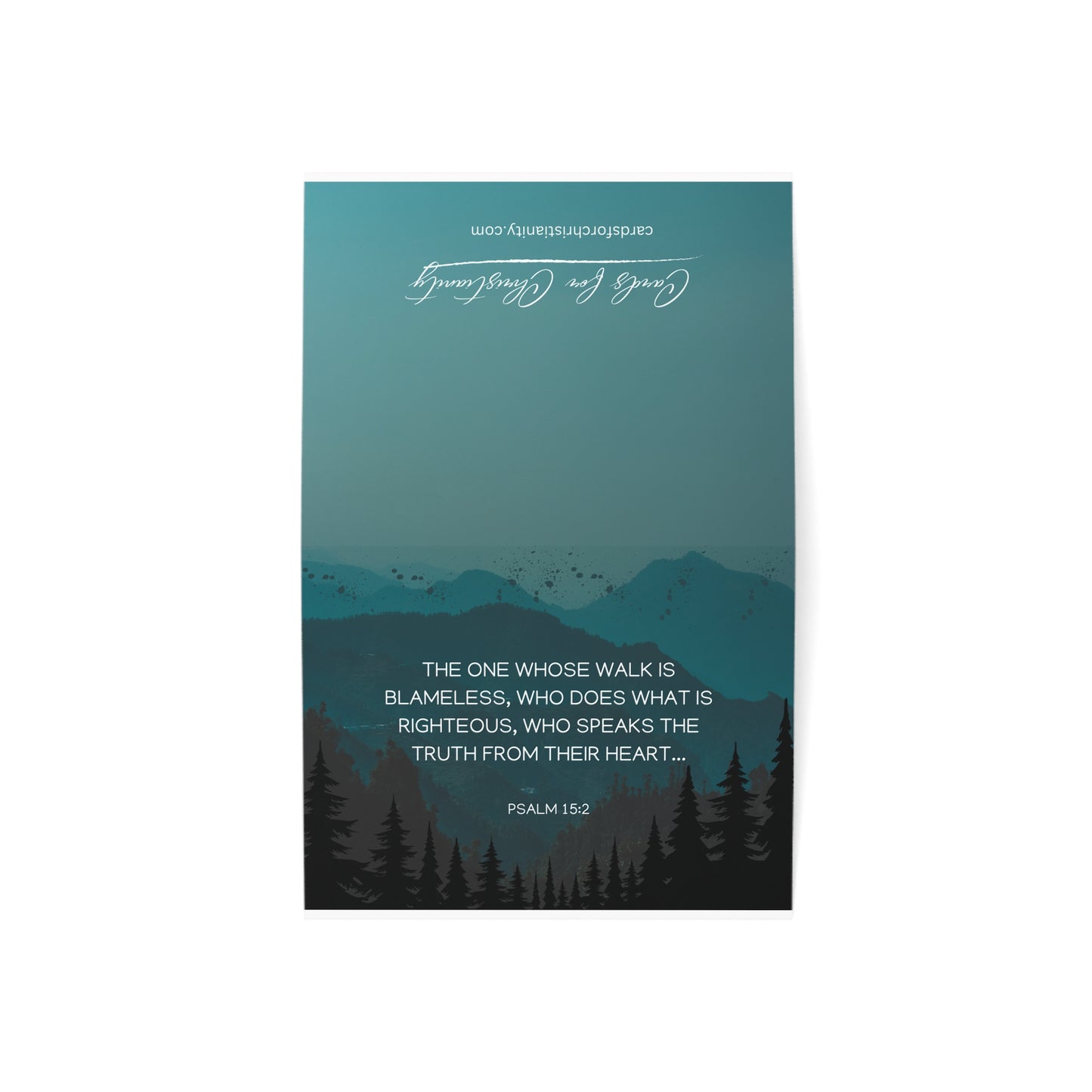 Psalm 15:2 Greeting Card - 10, 30, or 50 Pack with Uplifting Scripture