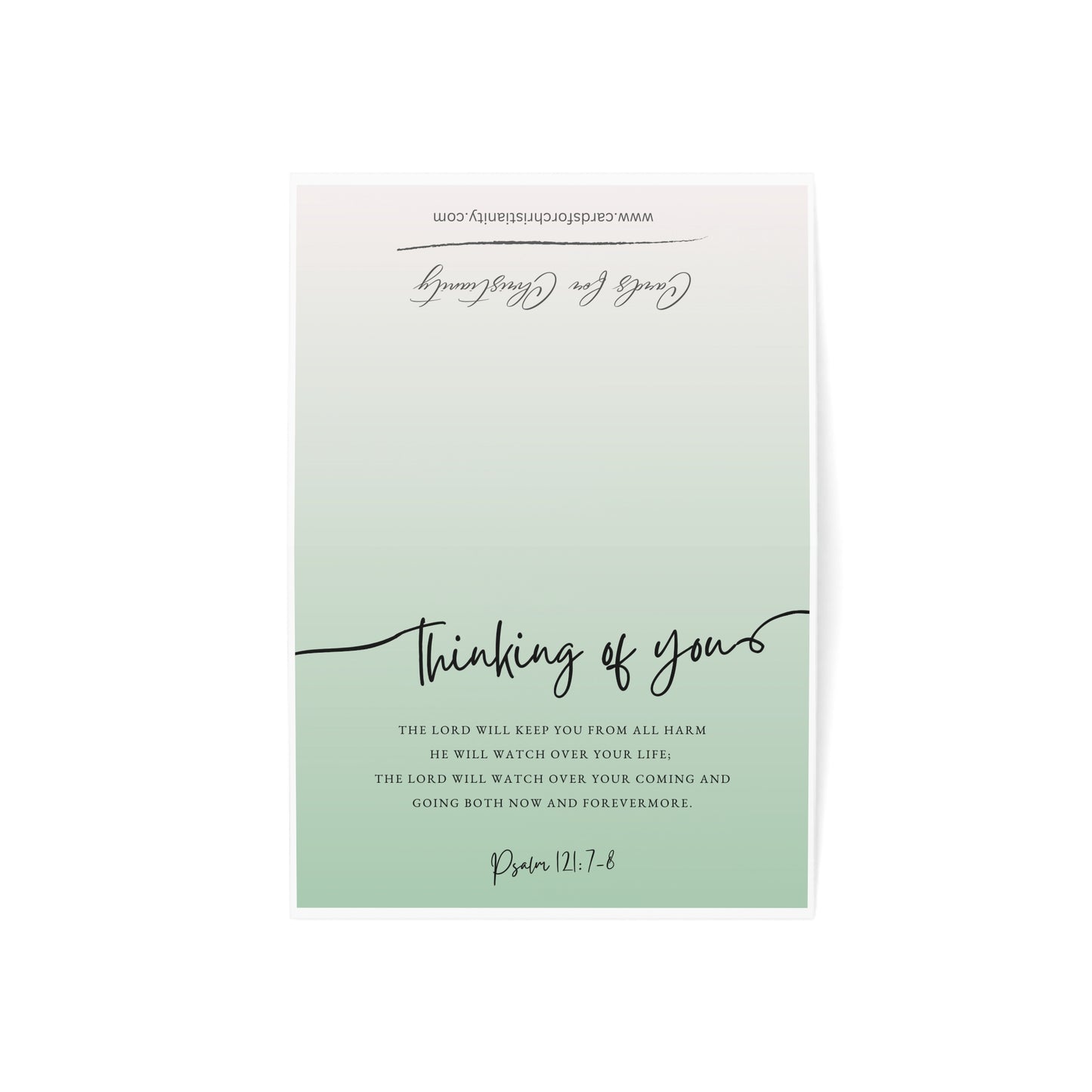 Psalm 121:7-8 (Thinking of You) Greeting Cards (1, 10, 30, and 50pcs)