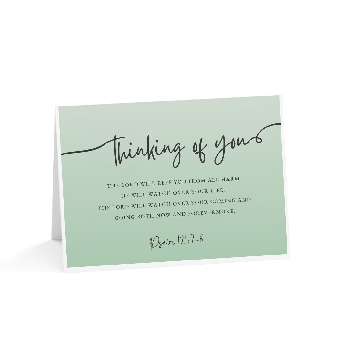 Psalm 121:7-8 (Thinking of You) Greeting Cards (1, 10, 30, and 50pcs)