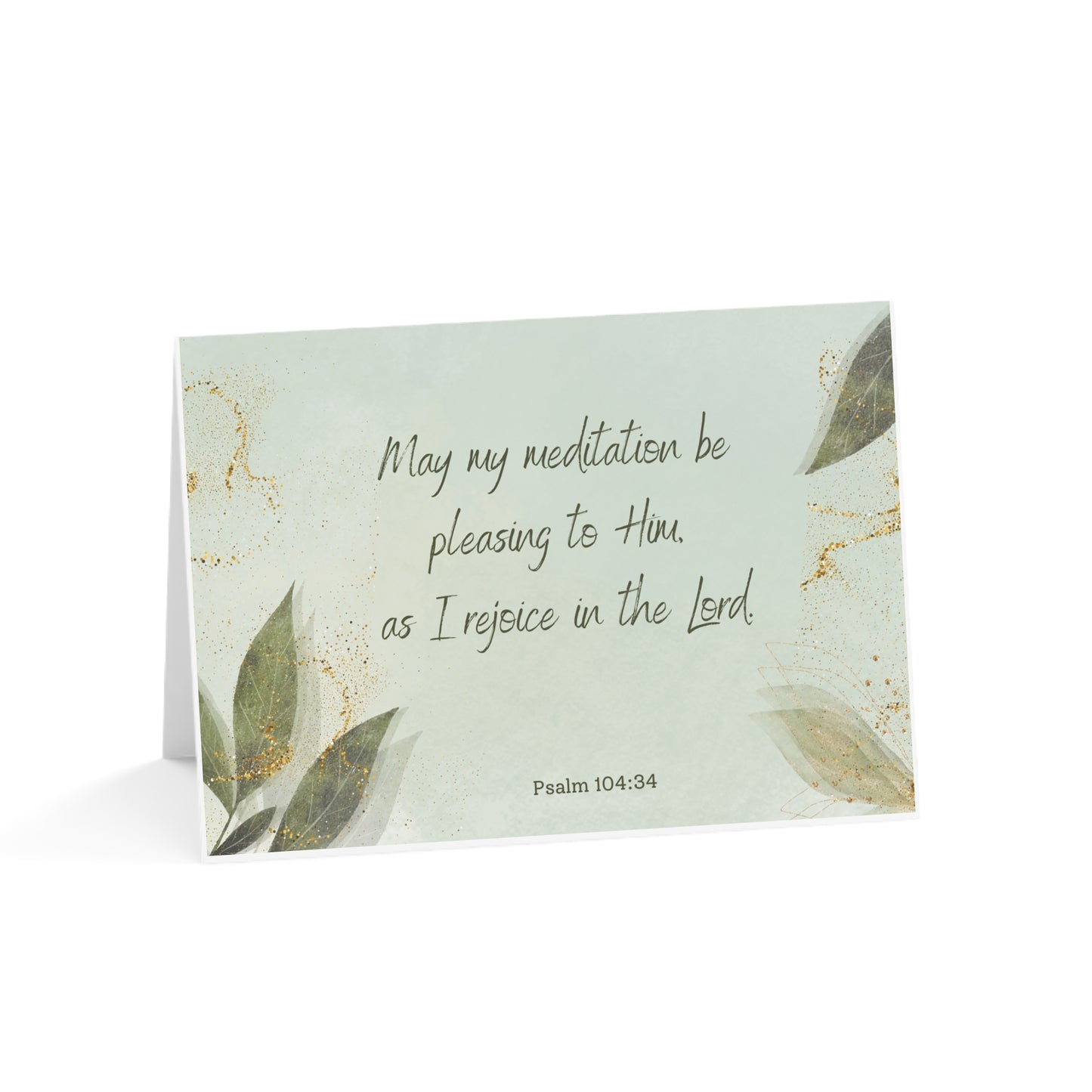 Psalm 104:34 Greeting Cards (1, 10, 30, and 50pcs)