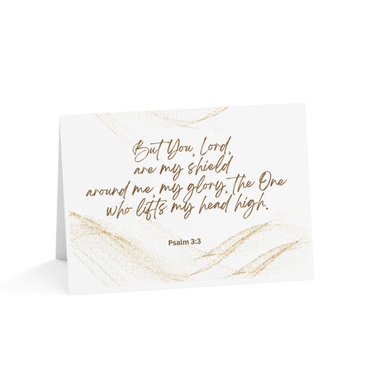 Psalm 3:3 Greeting Cards (1, 10, 30, and 50pcs)