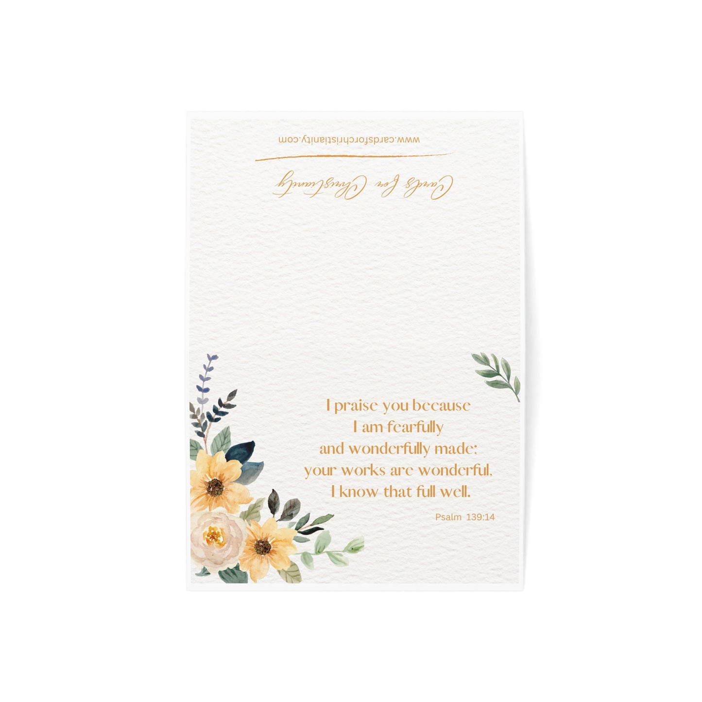 Psalm 139:14 Greeting Cards (1, 10, 30, and 50pcs)