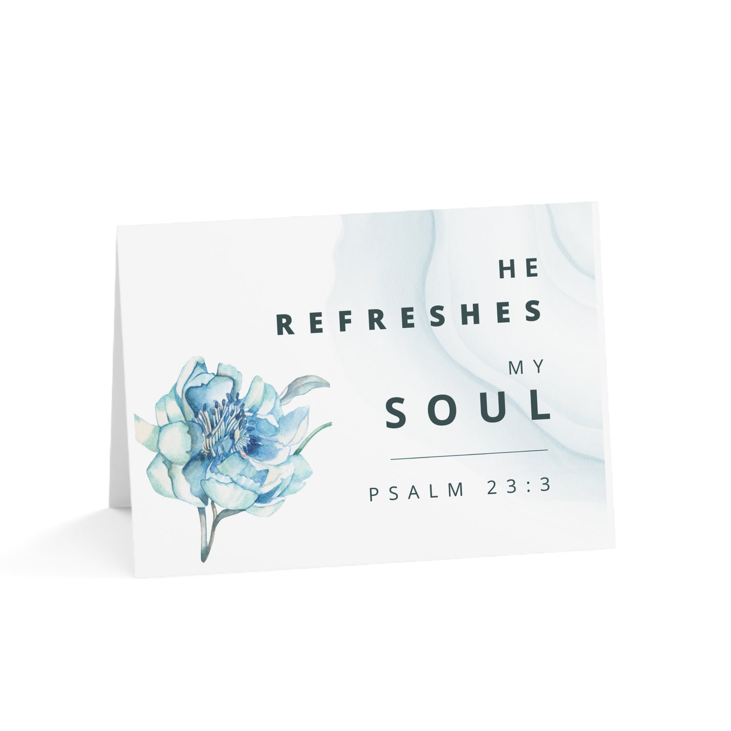 Psalm 23:3 Greeting Cards (1, 10, 30, and 50pcs)